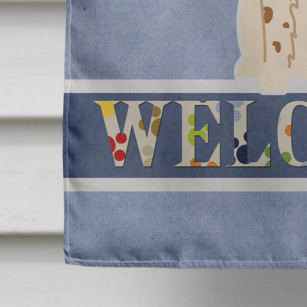 Russian Spaniel Welcome Flag Canvas House Size BB5612CHF  the-store.com.