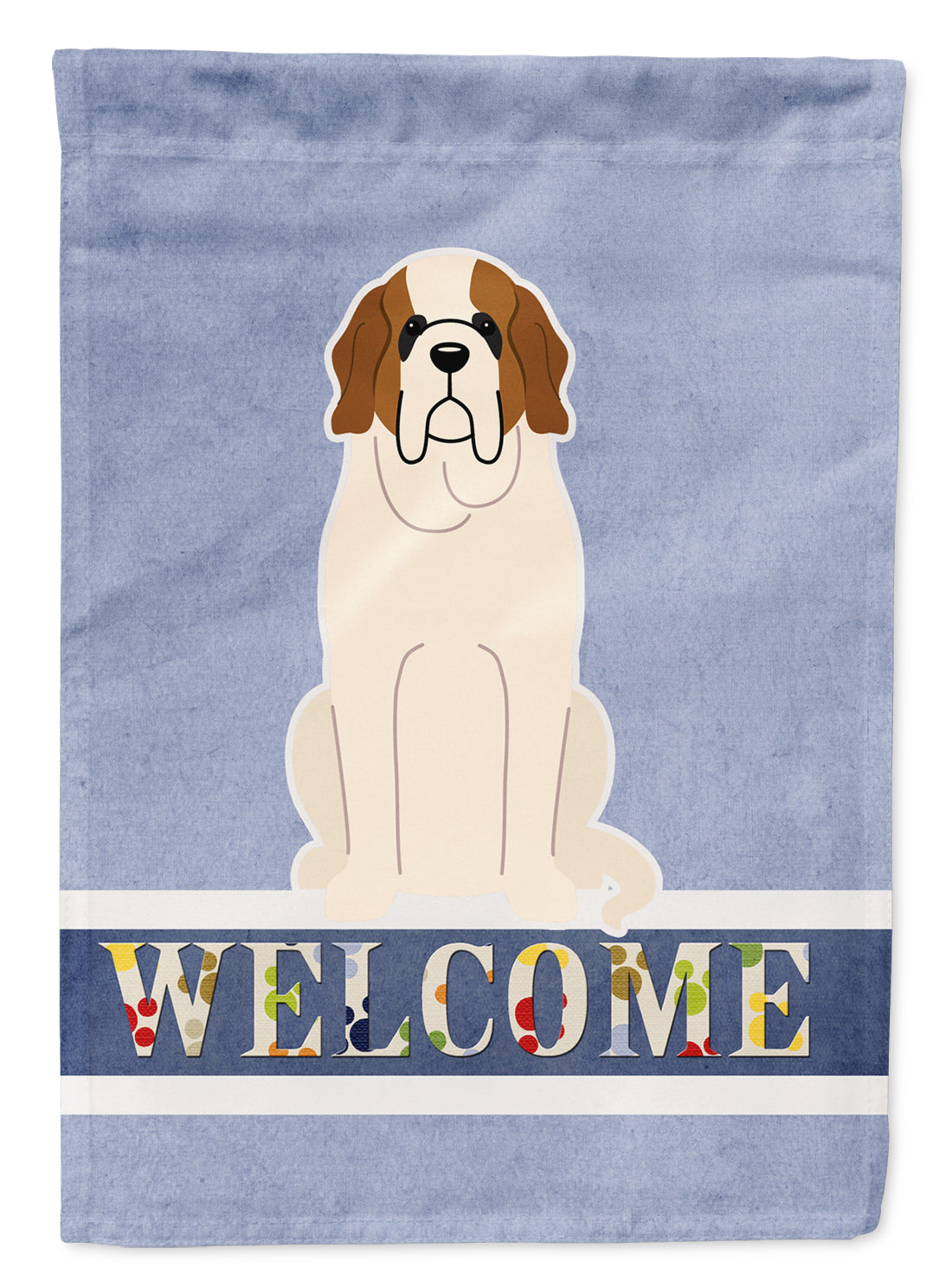 Saint Bernard Welcome Flag Garden Size BB5616GF  the-store.com.