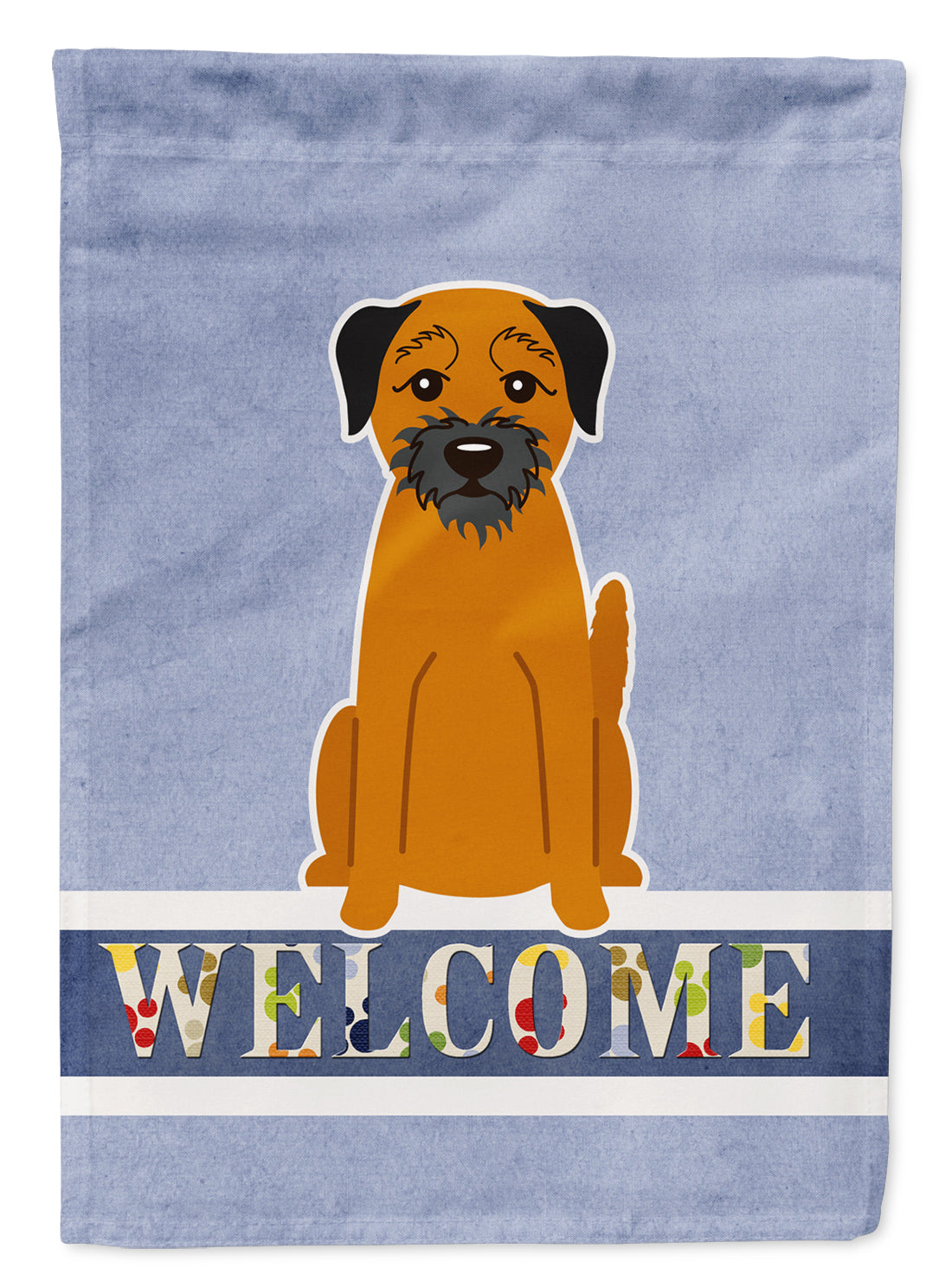 Border Terrier Welcome Flag Garden Size BB5620GF  the-store.com.