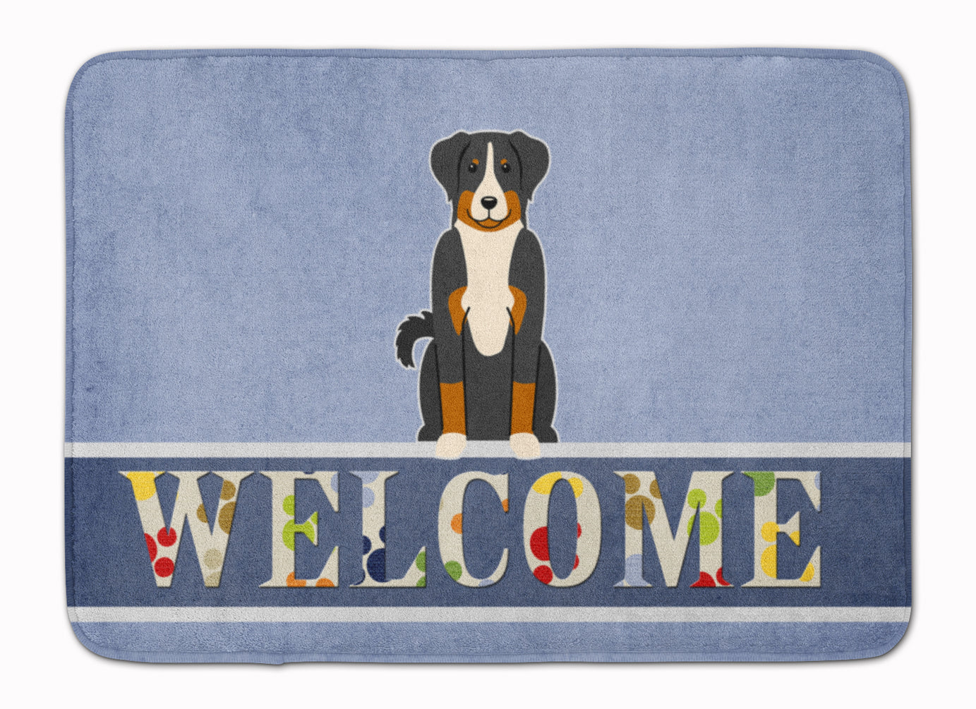 Appenzeller Sennenhund Welcome Machine Washable Memory Foam Mat BB5624RUG - the-store.com