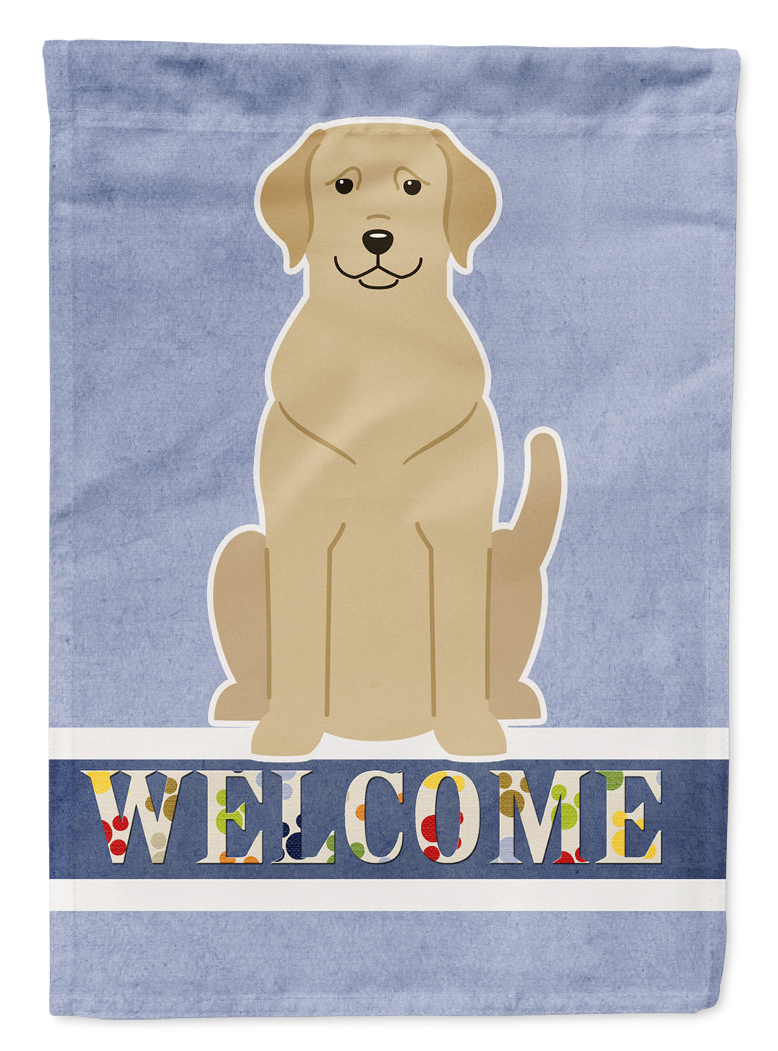 Yellow Labrador Welcome Flag Garden Size BB5636GF  the-store.com.