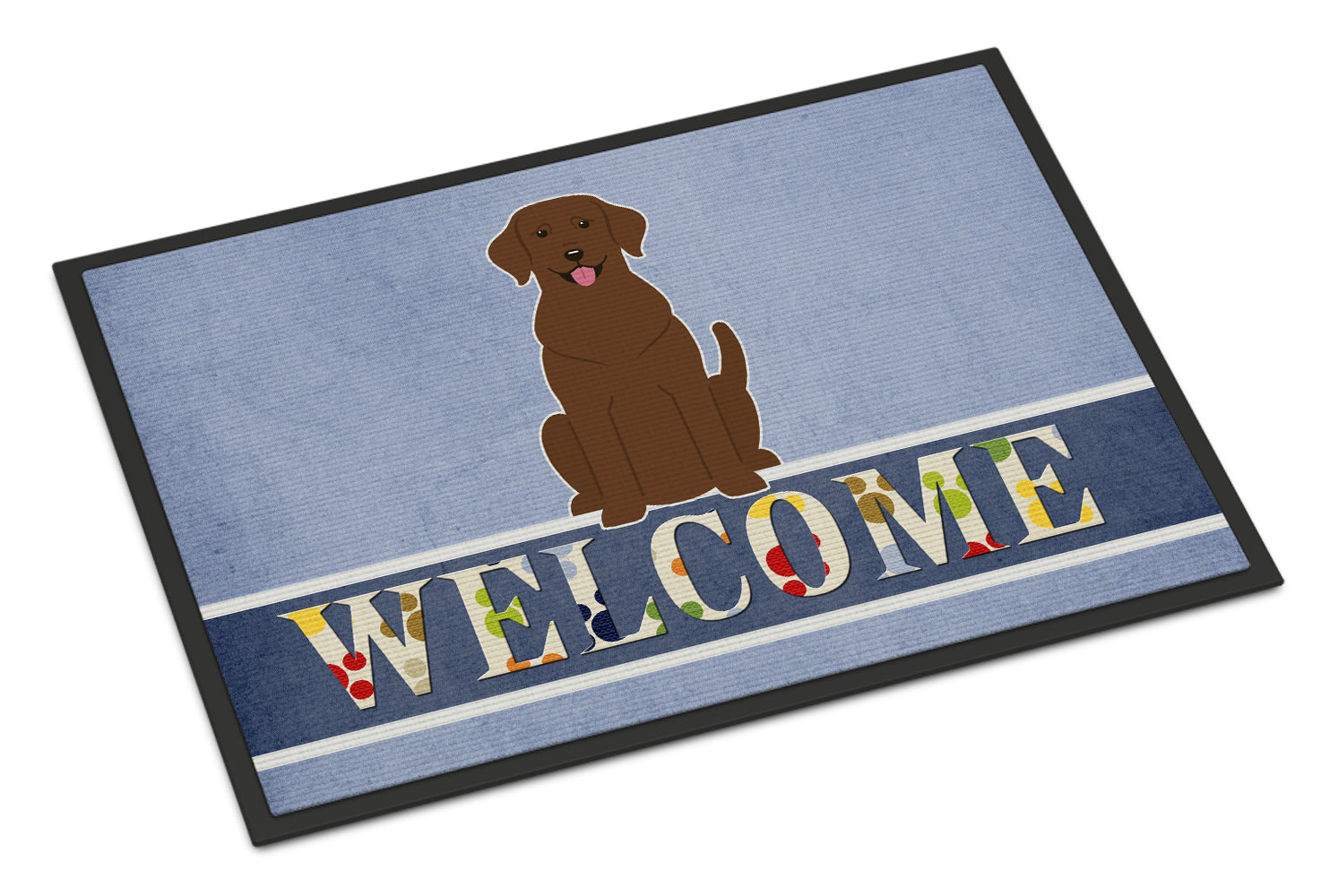 Chocolate Labrador Welcome Indoor or Outdoor Mat 18x27 BB5637MAT - the-store.com