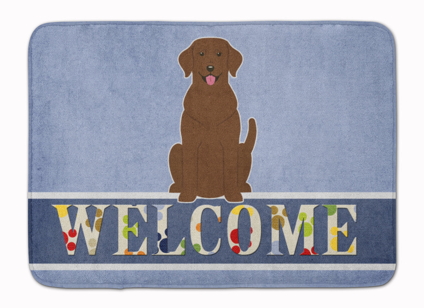 Chocolate Labrador Welcome Machine Washable Memory Foam Mat BB5637RUG - the-store.com