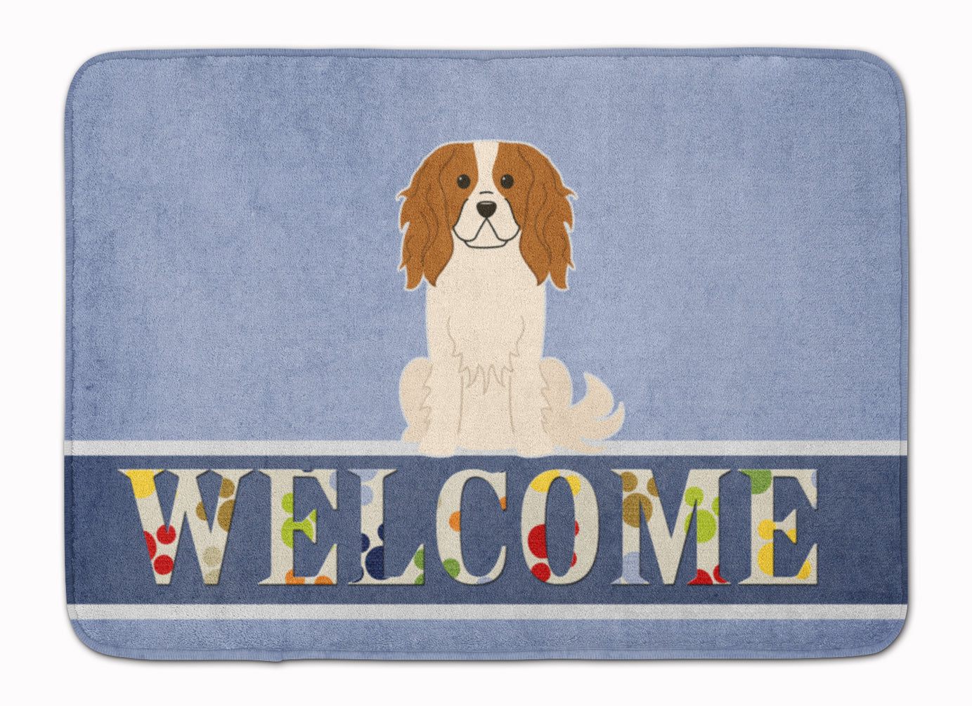 Cavalier Spaniel Welcome Machine Washable Memory Foam Mat BB5639RUG - the-store.com