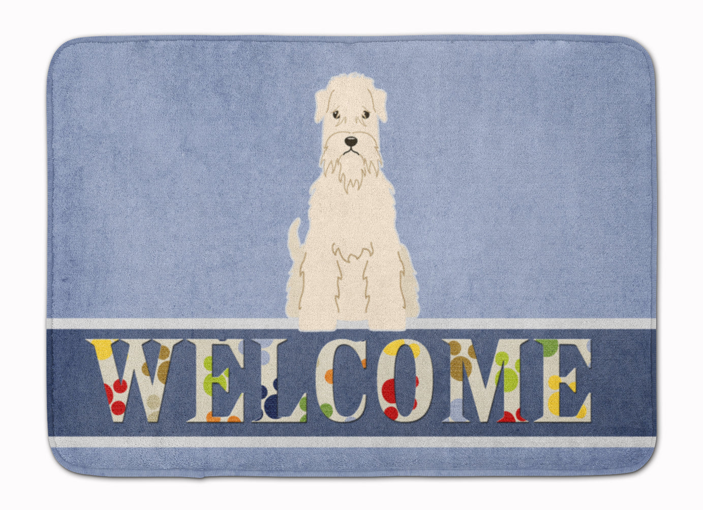 Soft Coated Wheaten Terrier Welcome Machine Washable Memory Foam Mat BB5642RUG - the-store.com