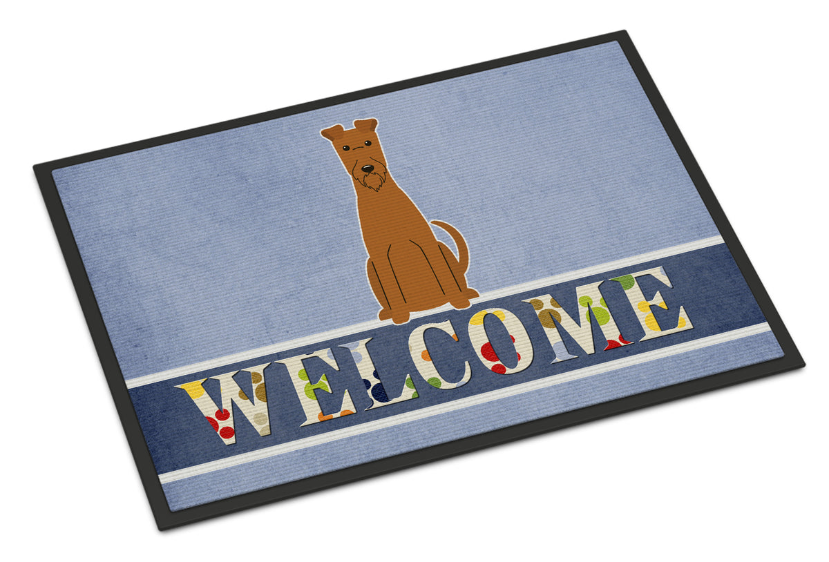 Irish Terrier Welcome Indoor or Outdoor Mat 18x27 BB5643MAT - the-store.com