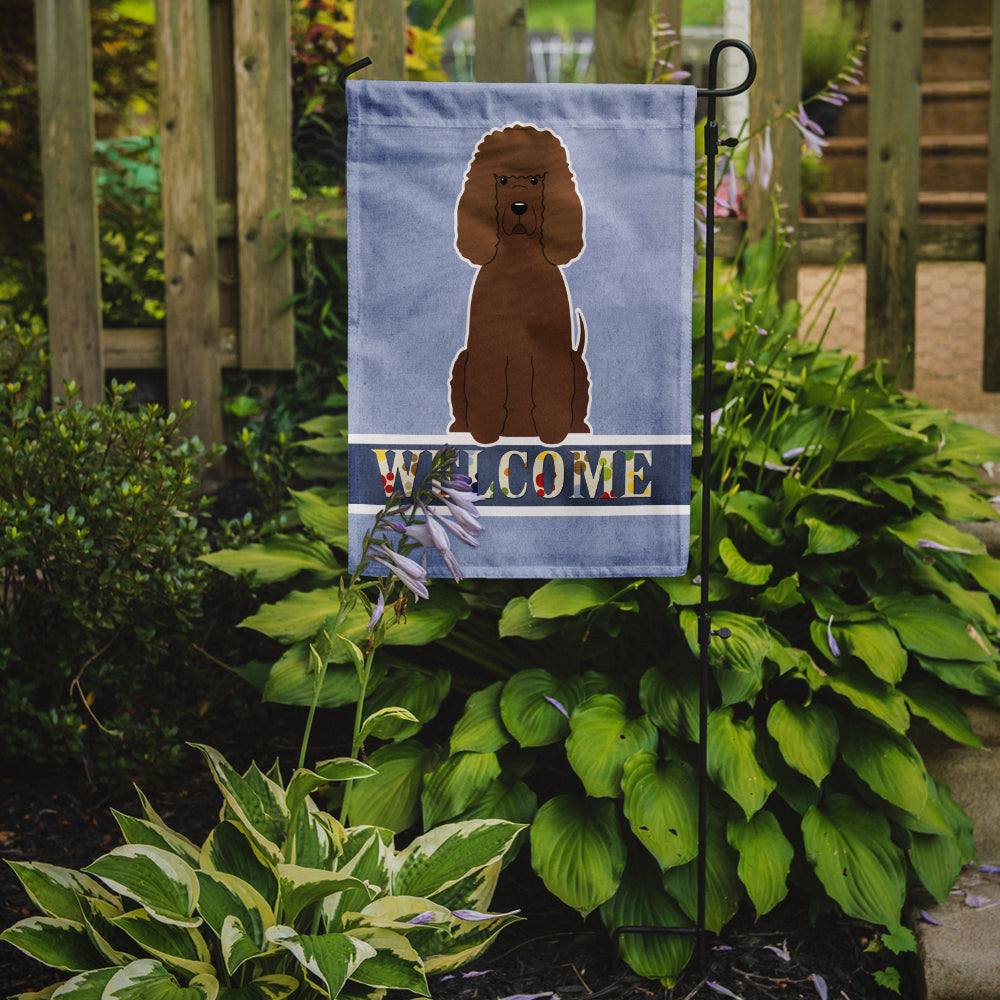 Irish Water Spaniel Welcome Flag Garden Size BB5644GF  the-store.com.