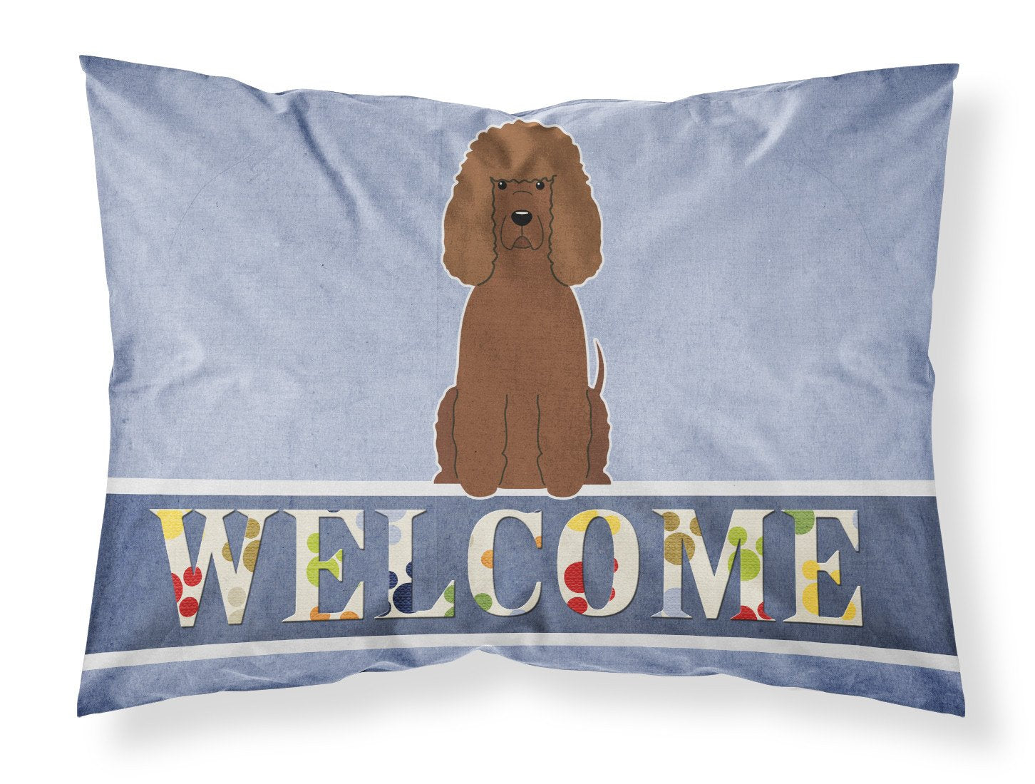 Irish Water Spaniel Welcome Fabric Standard Pillowcase BB5644PILLOWCASE by Caroline's Treasures