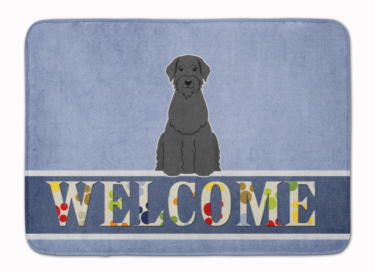 Giant Schnauzer Welcome Machine Washable Memory Foam Mat BB5647RUG - the-store.com