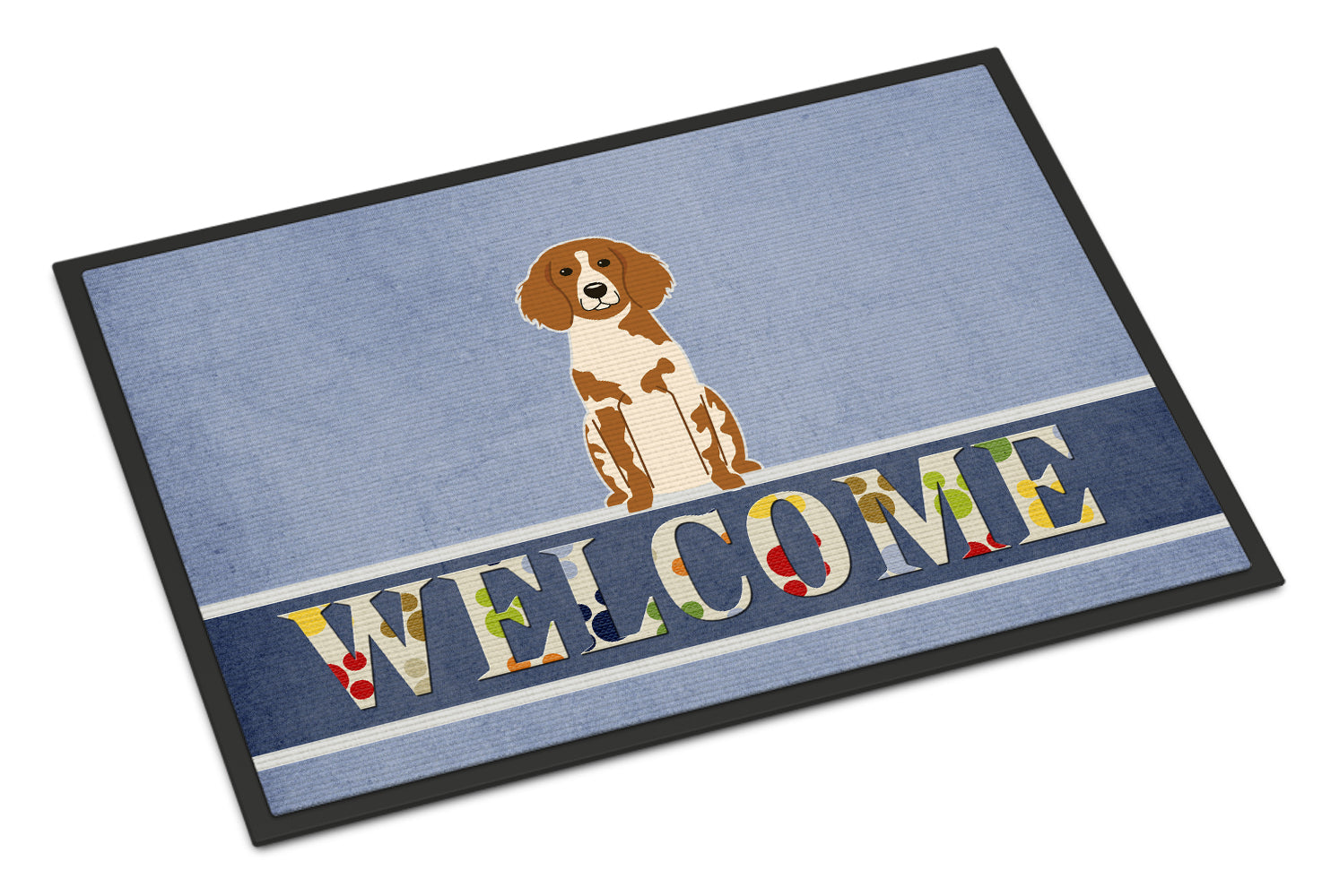 Brittany Spaniel Welcome Indoor or Outdoor Mat 18x27 BB5653MAT - the-store.com