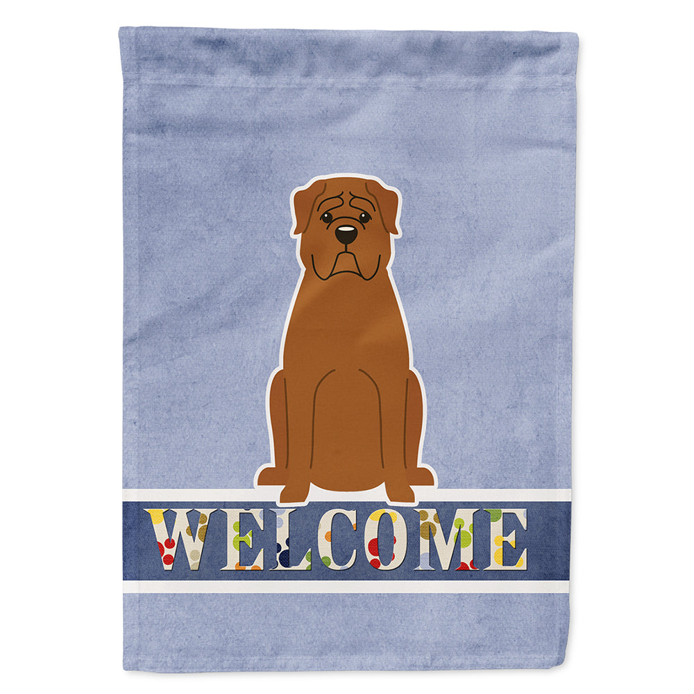 Dogue de Bourdeaux Welcome Flag Canvas House Size BB5654CHF  the-store.com.