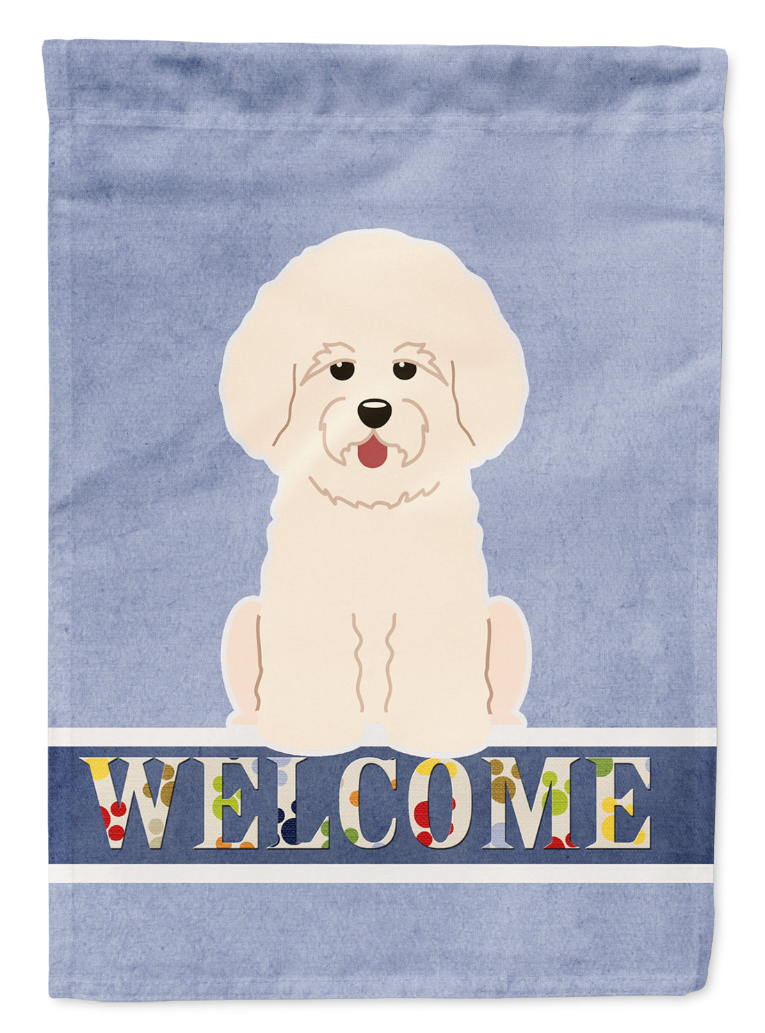 Bichon Frise Welcome Flag Garden Size BB5656GF  the-store.com.