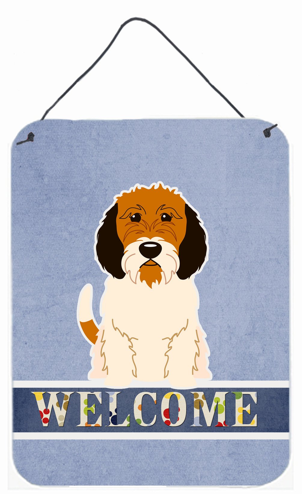 Petit Basset Griffon Veenden Welcome Wall or Door Hanging Prints BB5660DS1216 by Caroline's Treasures