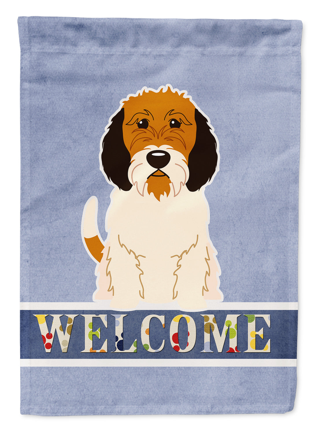 Petit Basset Griffon Veenden Welcome Flag Garden Size BB5660GF  the-store.com.