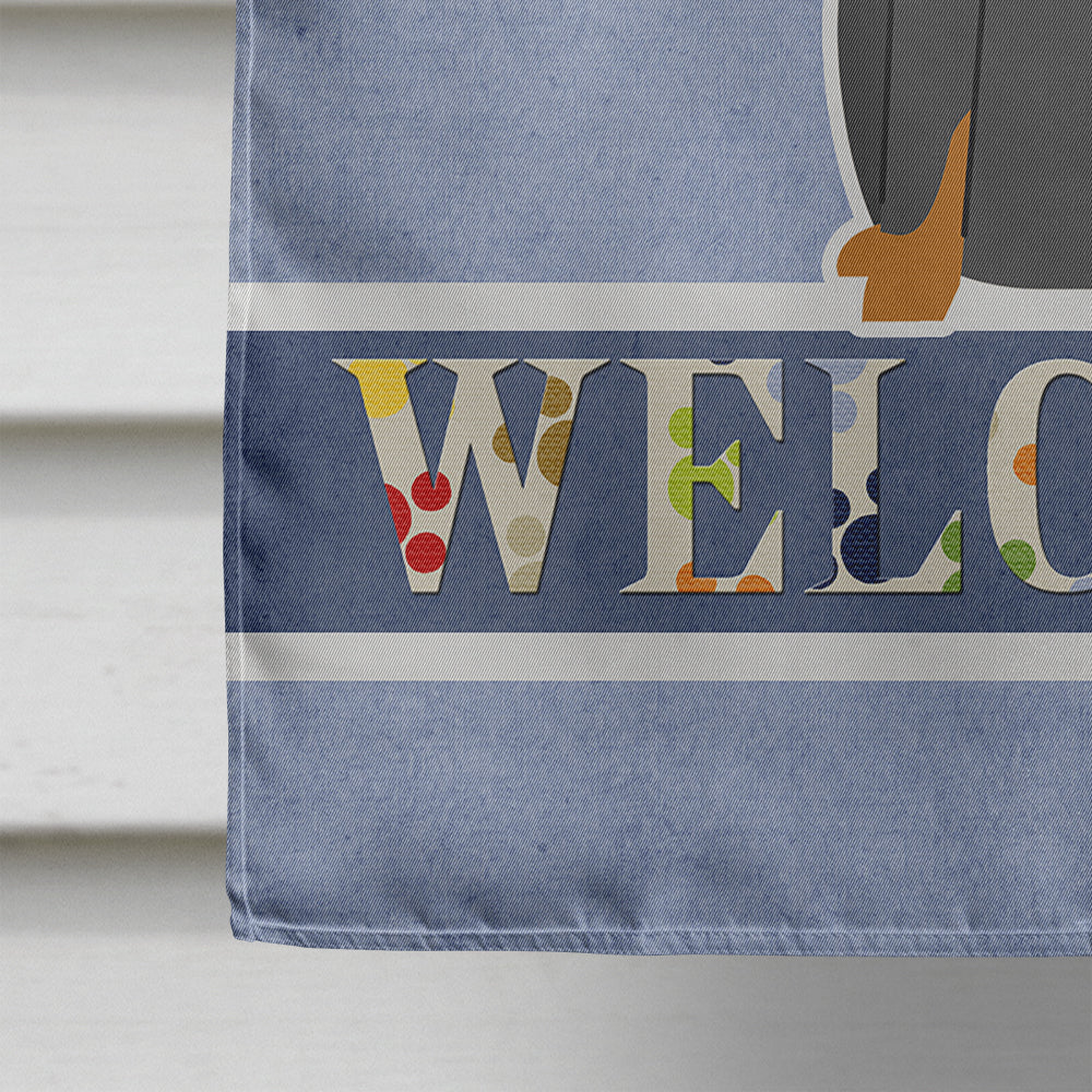 Beauce Shepherd Dog Welcome Flag Canvas House Size BB5661CHF  the-store.com.