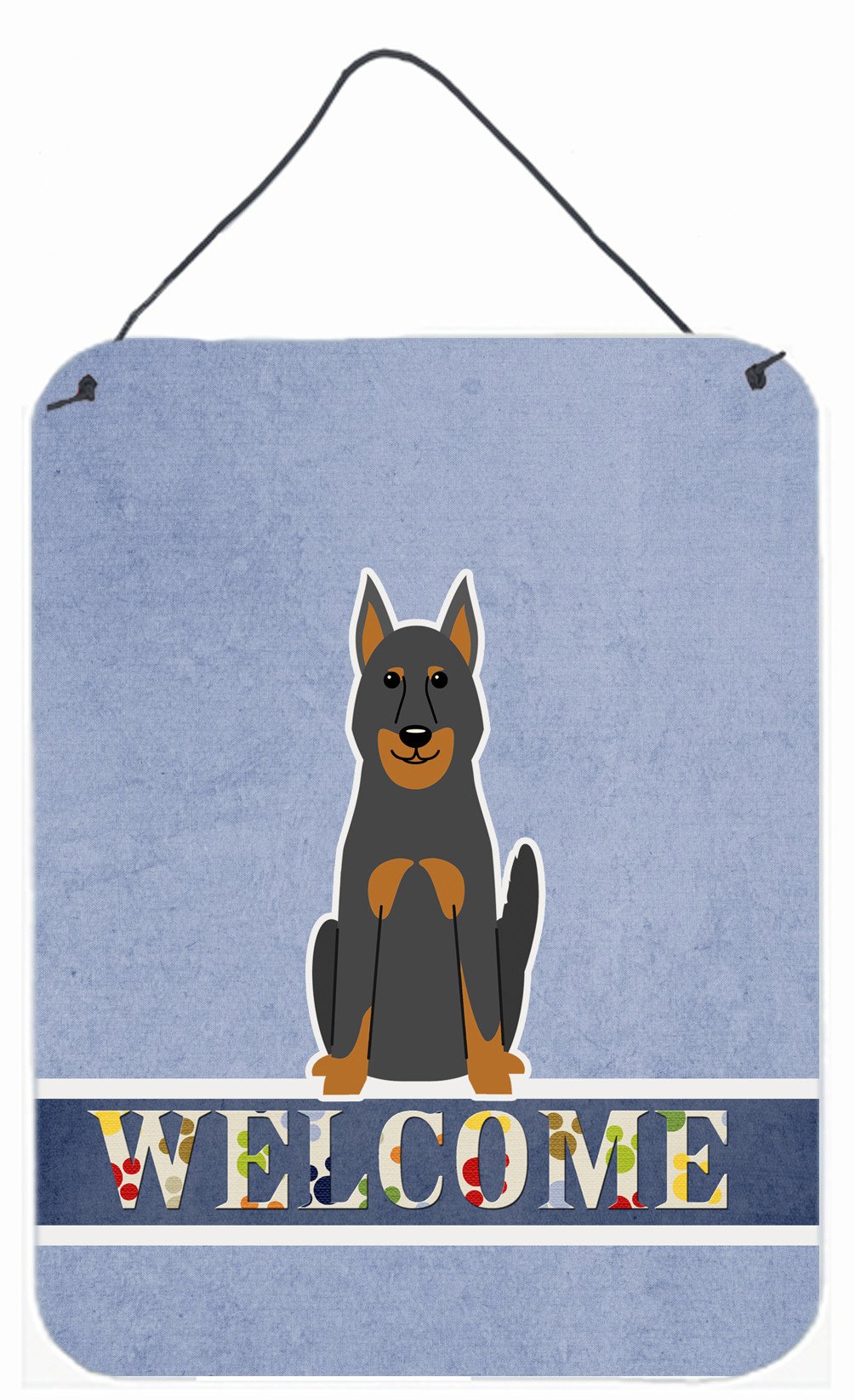 Beauce Shepherd Dog Welcome Wall or Door Hanging Prints BB5661DS1216 by Caroline's Treasures