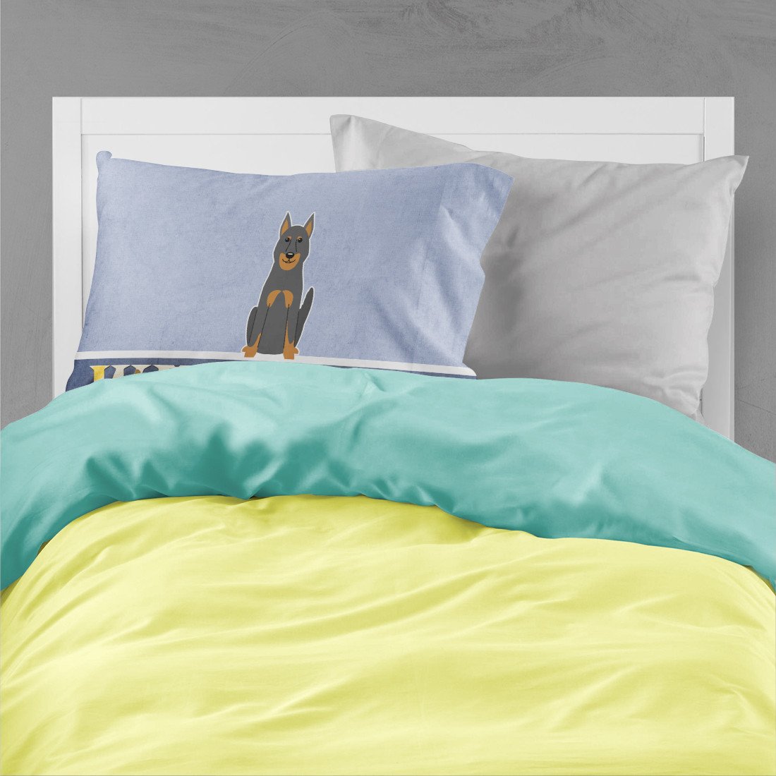 Beauce Shepherd Dog Welcome Fabric Standard Pillowcase BB5661PILLOWCASE by Caroline's Treasures