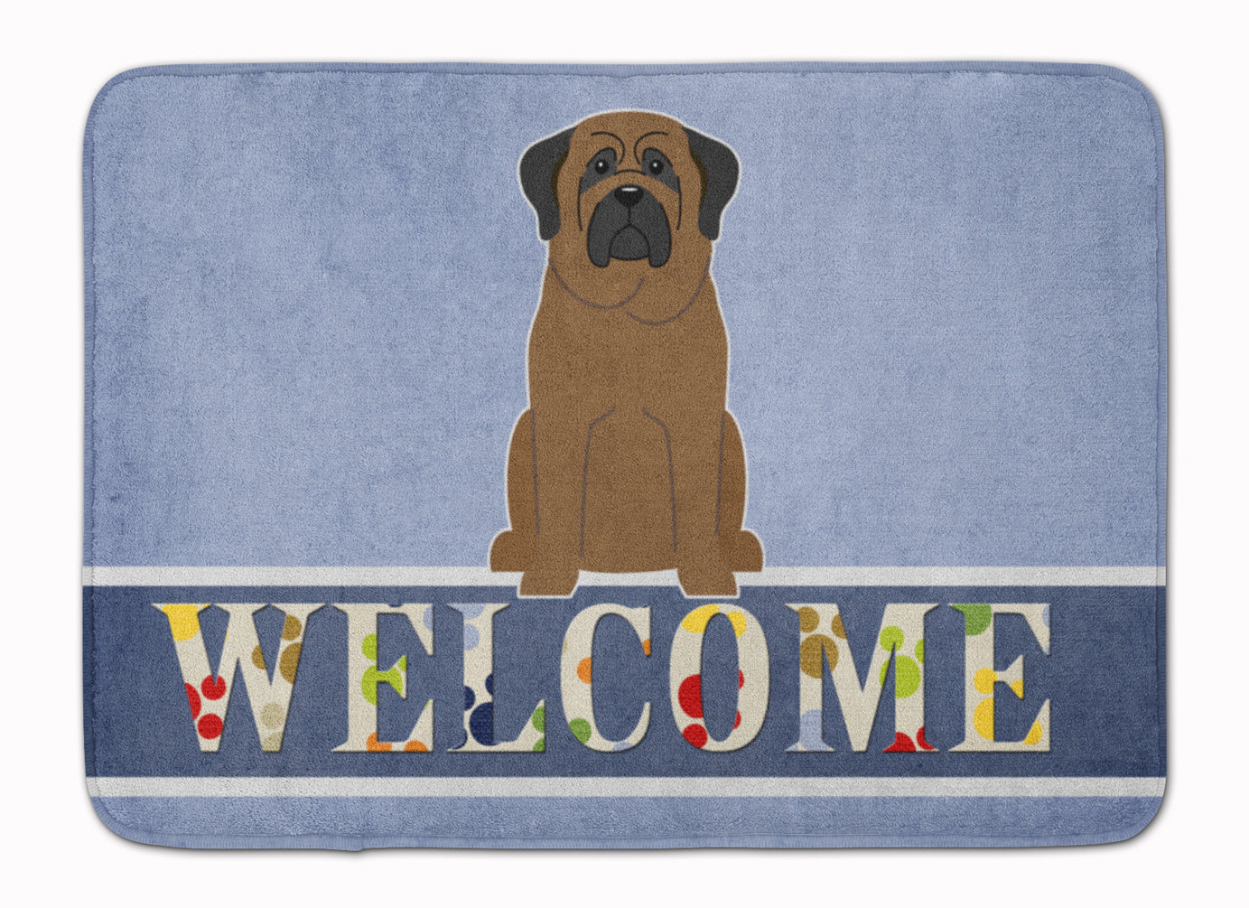 Bullmastiff Welcome Machine Washable Memory Foam Mat BB5665RUG - the-store.com