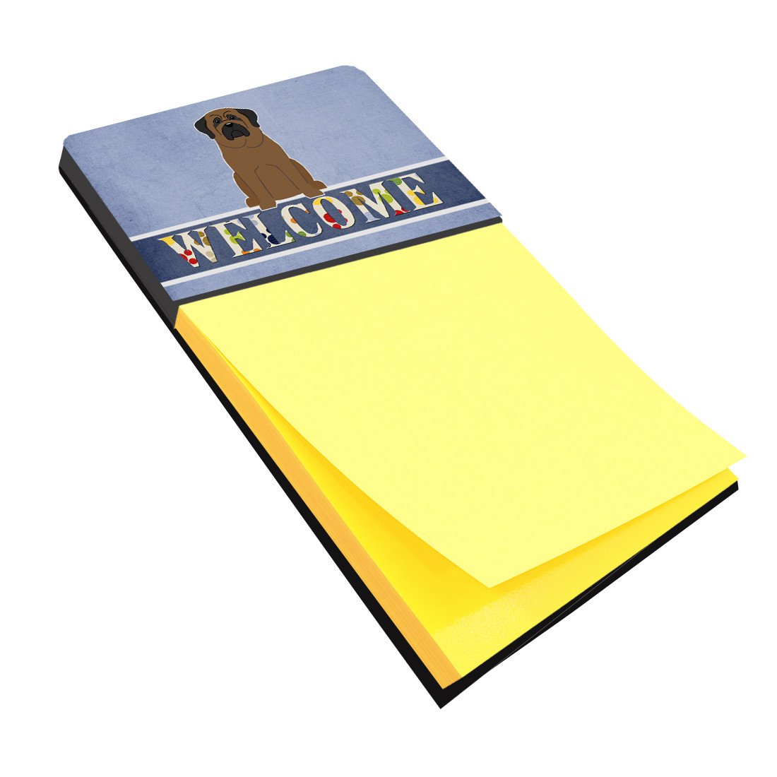 Bullmastiff Welcome Sticky Note Holder BB5665SN by Caroline's Treasures