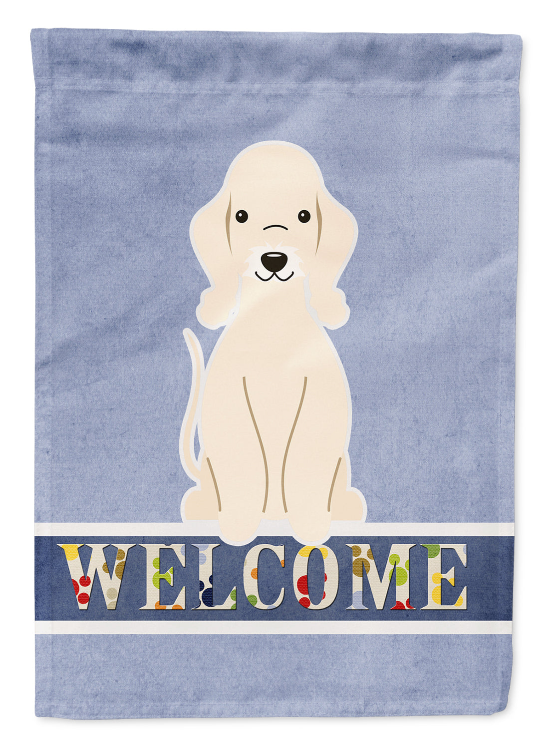 Bedlington Terrier Sandy Welcome Flag Garden Size BB5672GF  the-store.com.