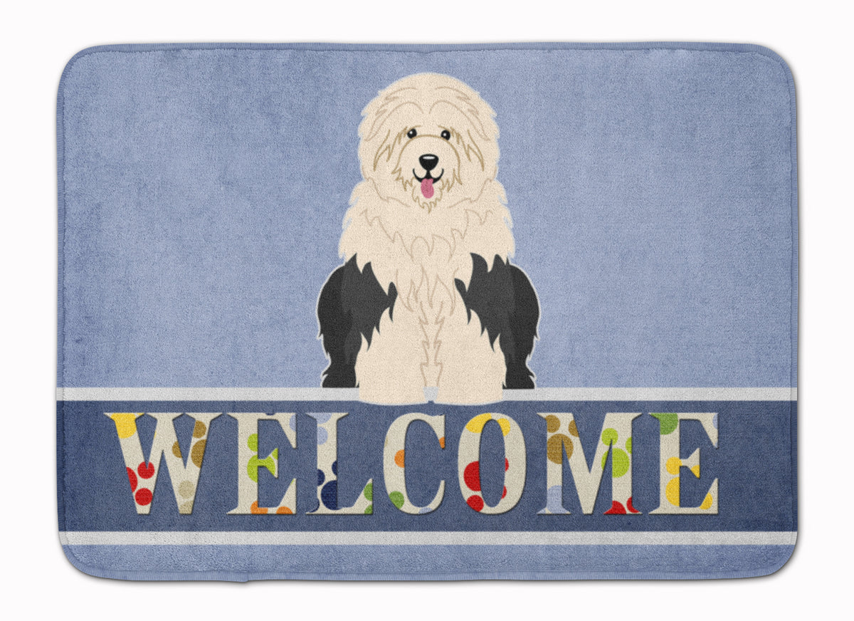 Old English Sheepdog Welcome Machine Washable Memory Foam Mat BB5677RUG - the-store.com