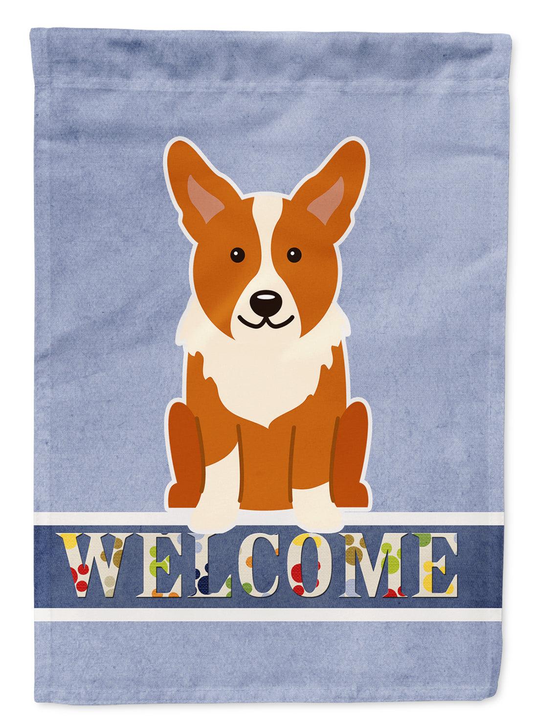 Corgi Welcome Flag Garden Size BB5681GF  the-store.com.