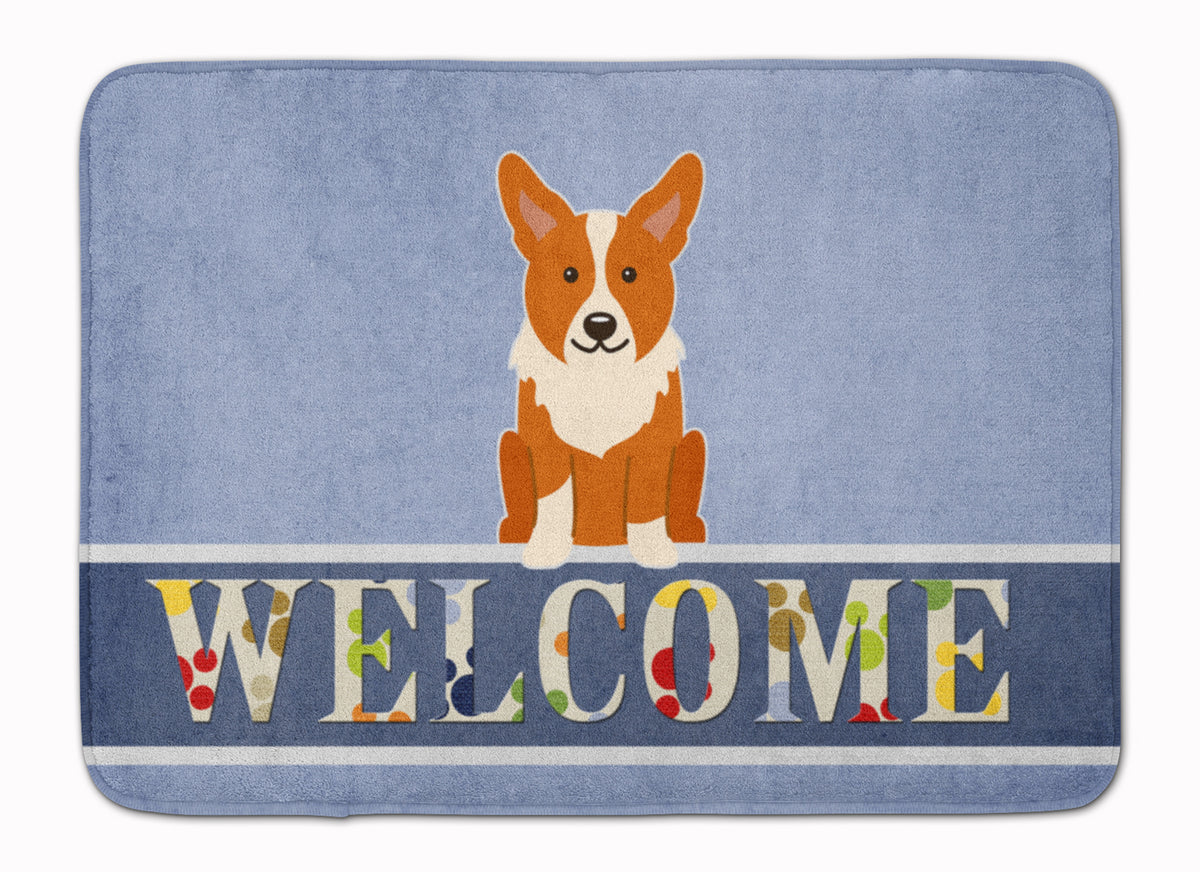 Corgi Welcome Machine Washable Memory Foam Mat BB5681RUG - the-store.com