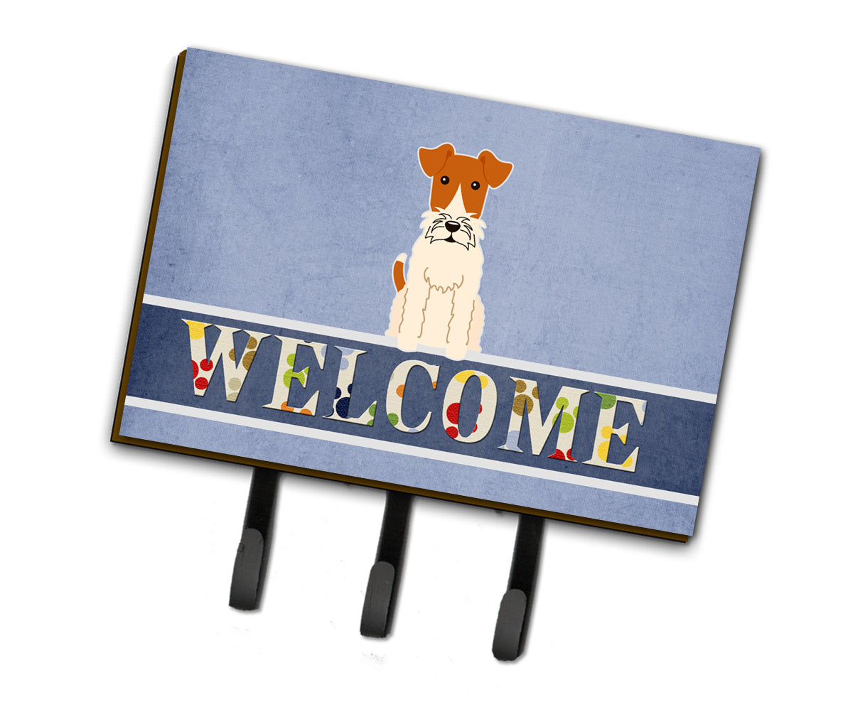 Wire Fox Terrier Welcome Leash or Key Holder BB5682TH68  the-store.com.