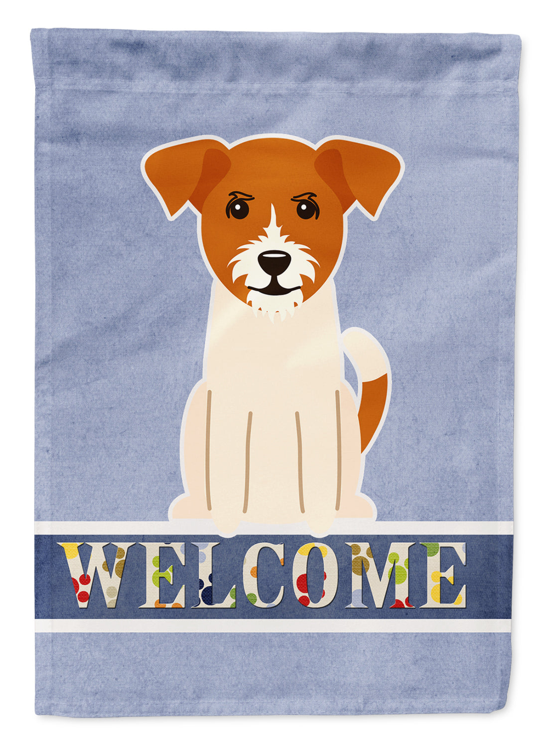 Jack Russell Terrier Welcome Flag Garden Size BB5689GF  the-store.com.