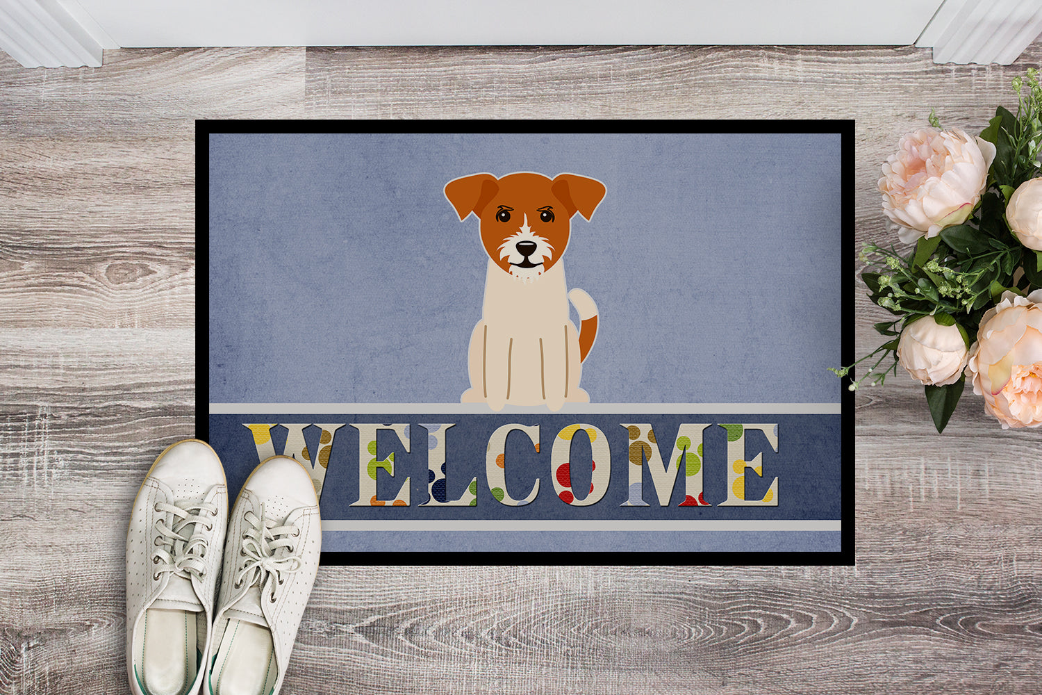 Jack Russell Terrier Welcome Indoor or Outdoor Mat 18x27 BB5689MAT - the-store.com