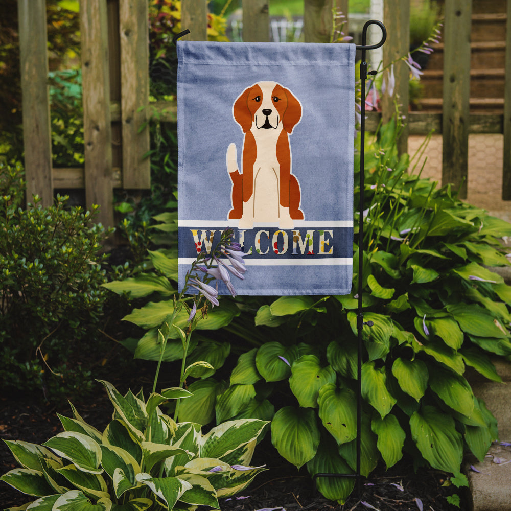 English Foxhound Welcome Flag Garden Size BB5691GF  the-store.com.