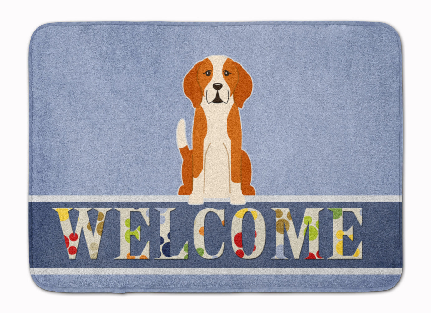 English Foxhound Welcome Machine Washable Memory Foam Mat BB5691RUG - the-store.com