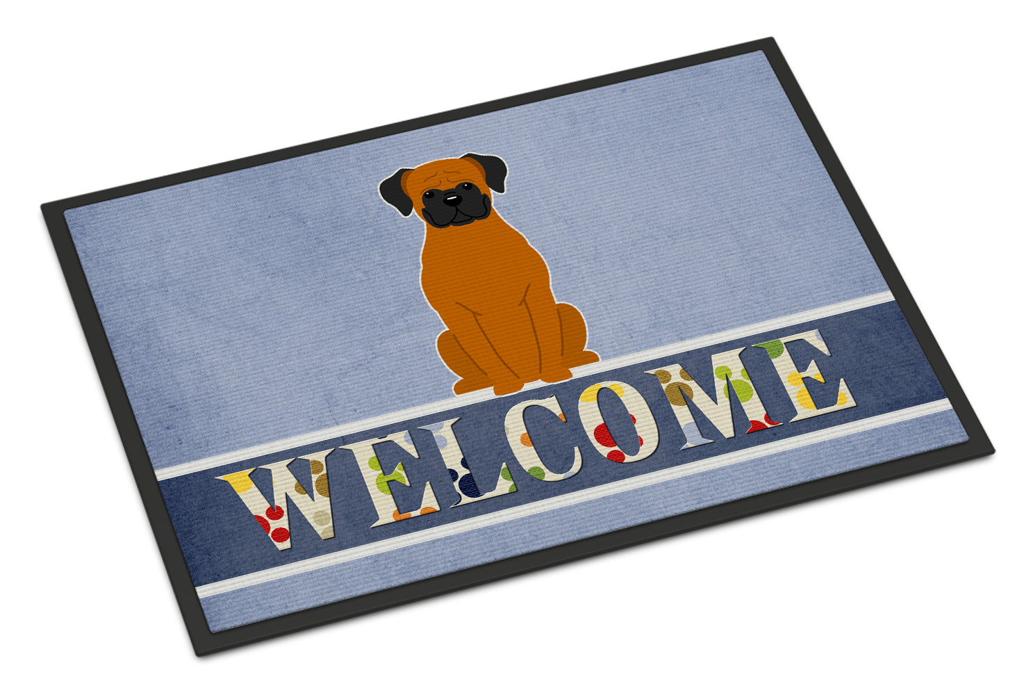 Fawn Boxer Welcome Indoor or Outdoor Mat 18x27 BB5696MAT - the-store.com