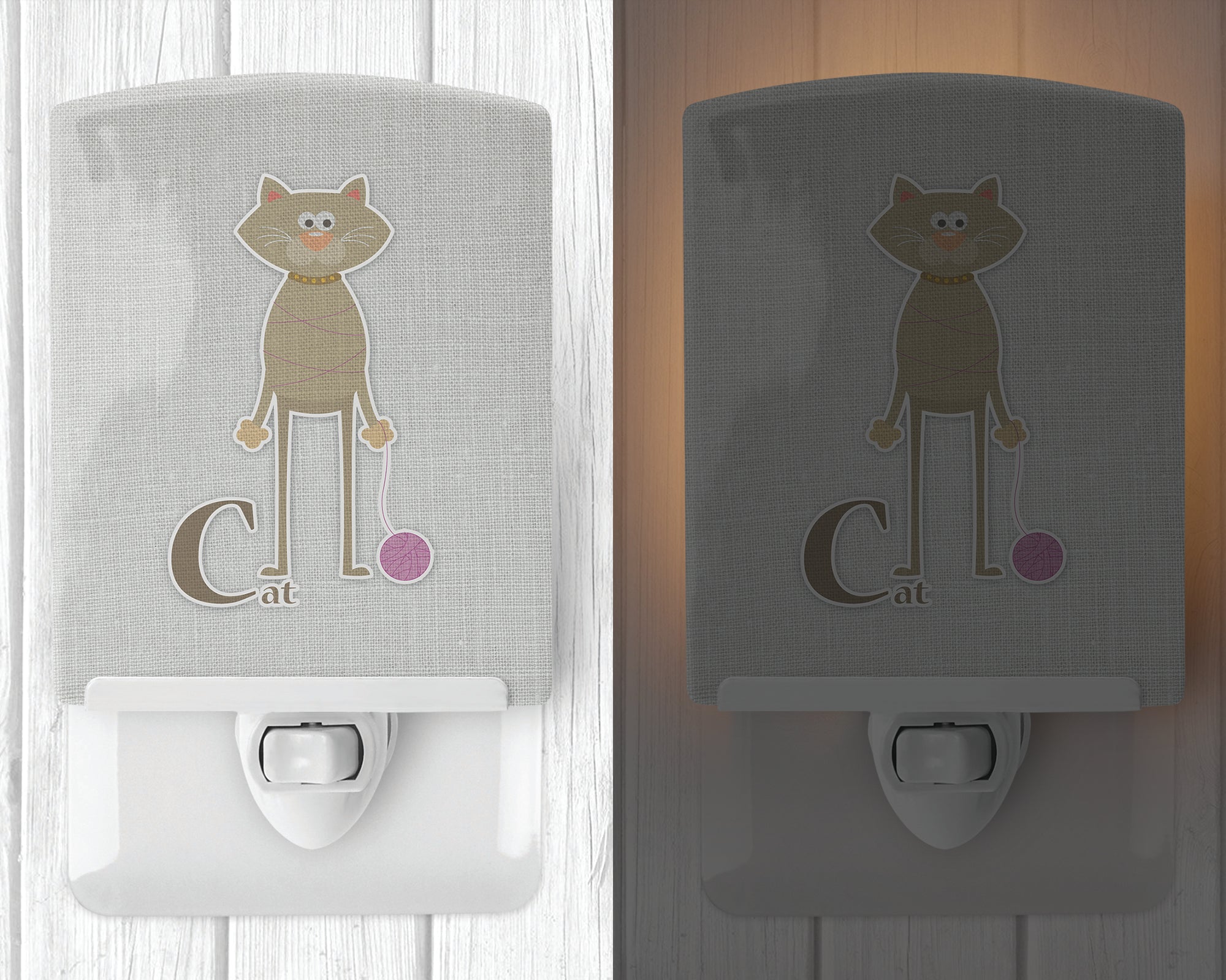 Alphabet C for Cat Ceramic Night Light BB5728CNL - the-store.com