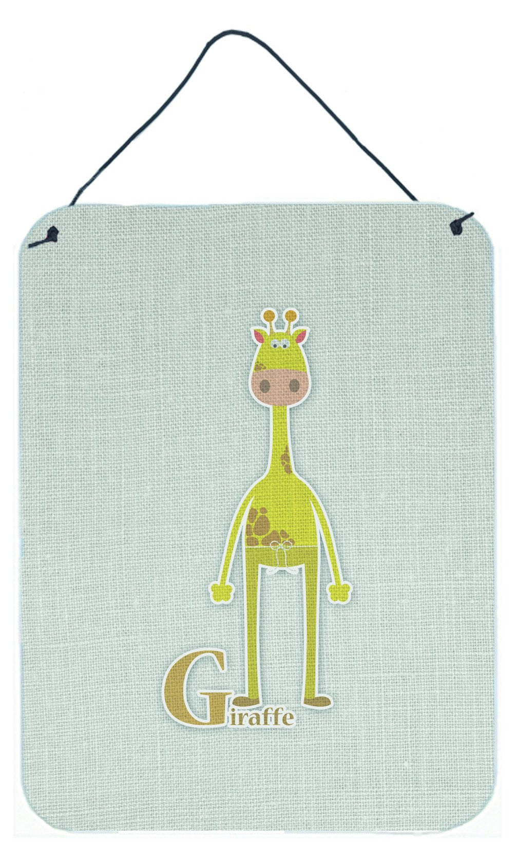 Alphabet G for Giraffe Wall or Door Hanging Prints BB5732DS1216 by Caroline&#39;s Treasures