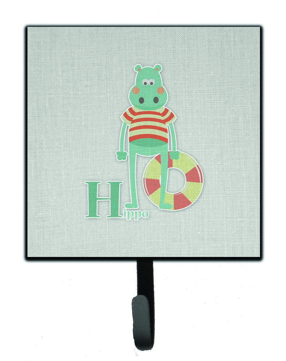 Alphabet H for Hippopotamus Leash or Key Holder BB5733SH4 by Caroline's Treasures