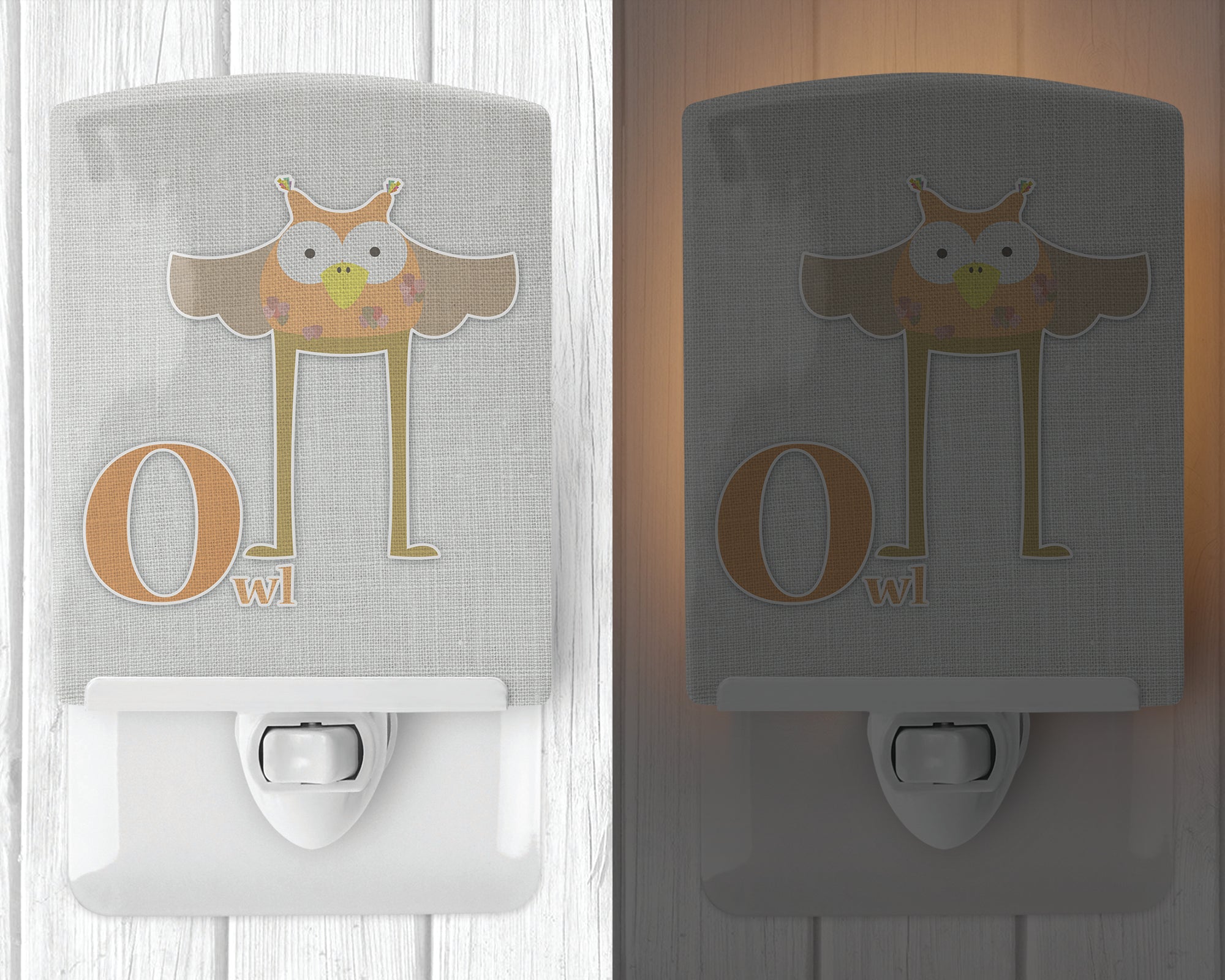 Alphabet O for Owl Ceramic Night Light BB5740CNL - the-store.com