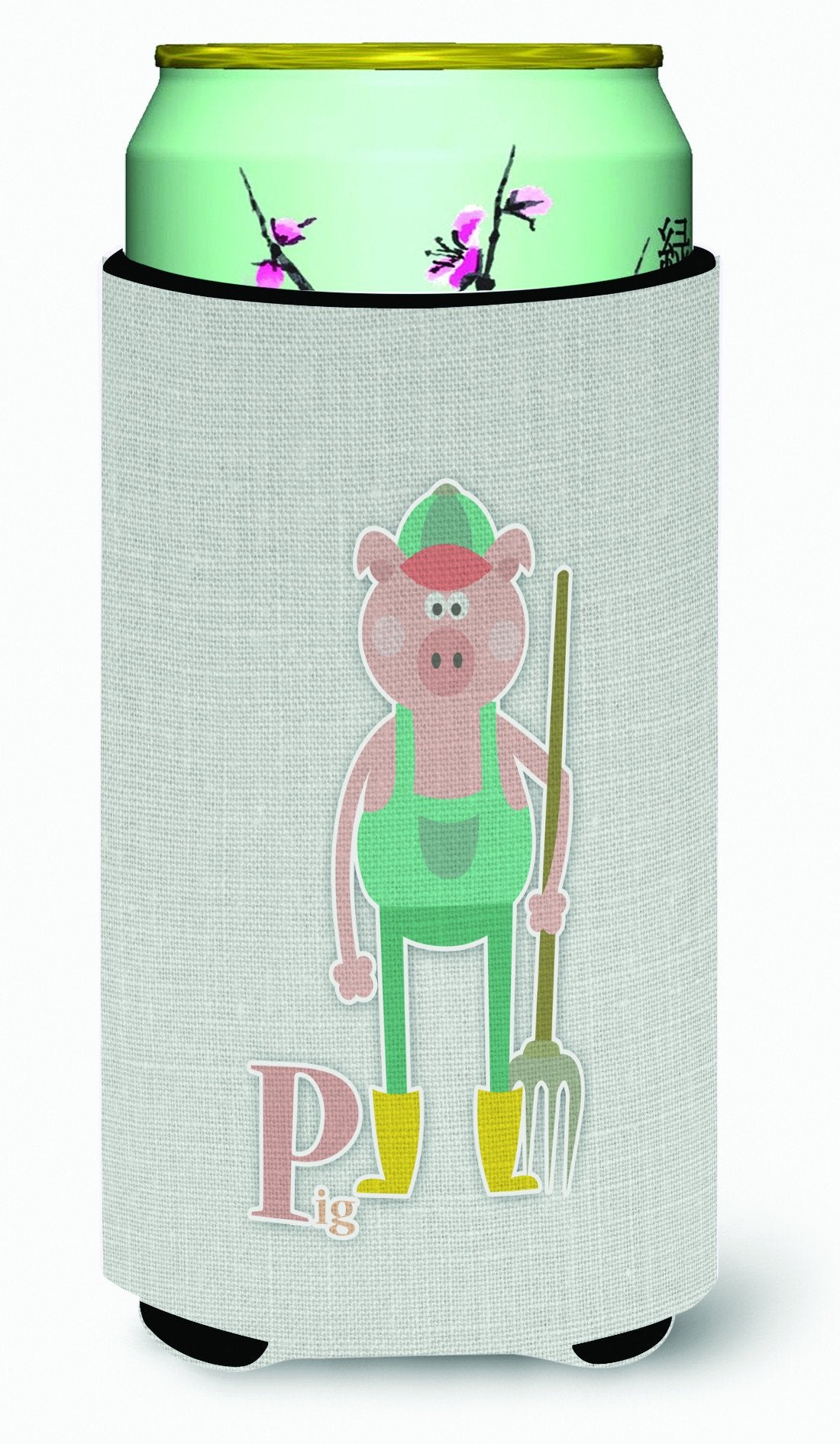 Alphabet P for Pig Tall Boy Beverage Insulator Hugger BB5741TBC by Caroline's Treasures