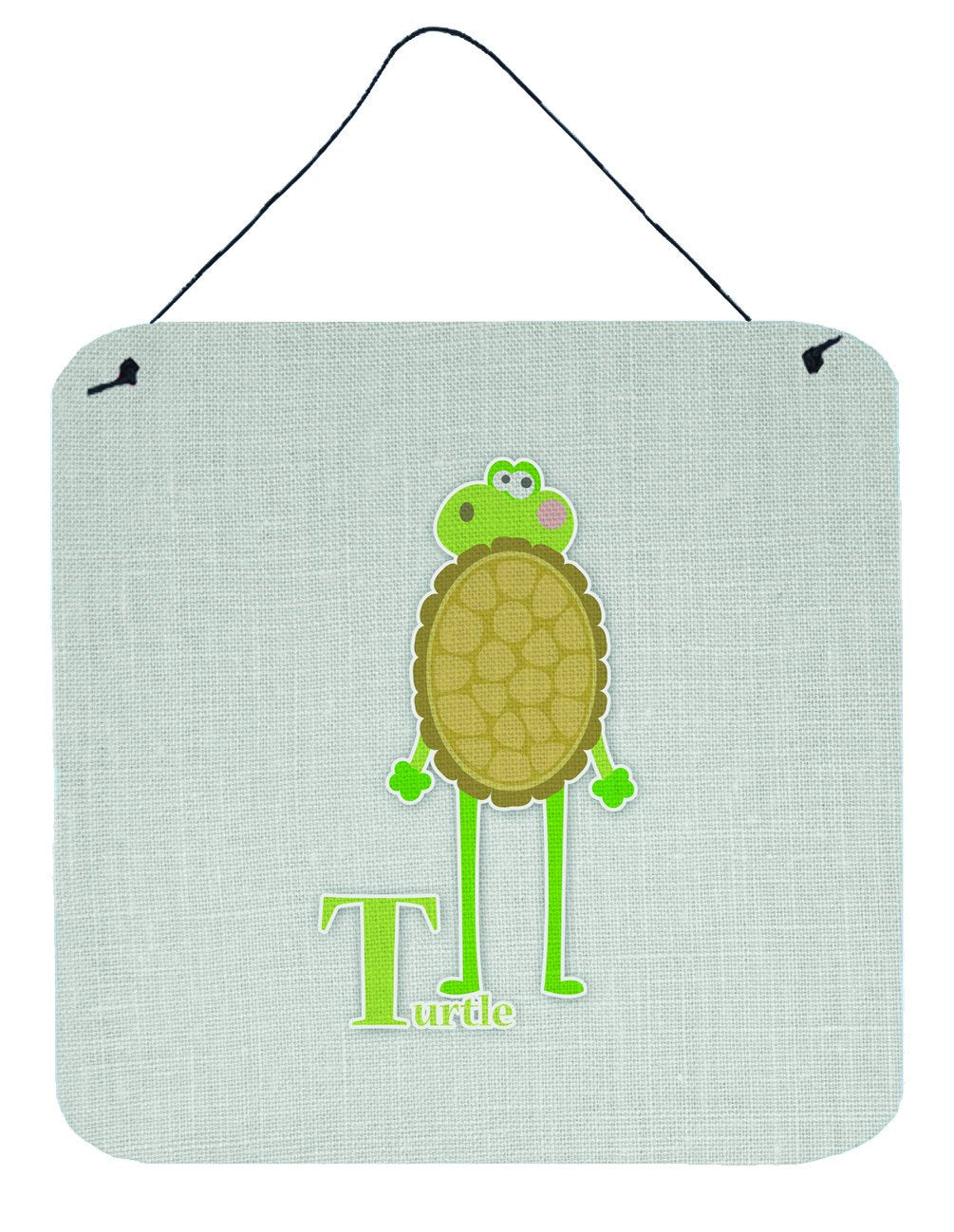 Alphabet T for Turtle Wall or Door Hanging Prints BB5745DS66 by Caroline's Treasures