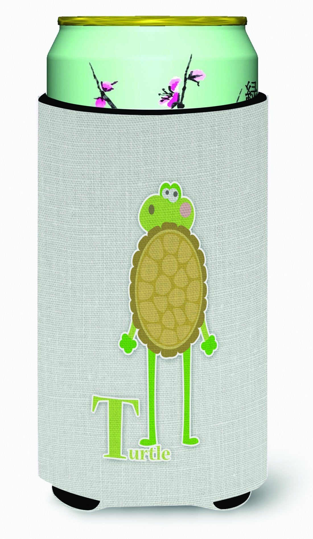 Alphabet T for Turtle Tall Boy Beverage Insulator Hugger BB5745TBC by Caroline's Treasures