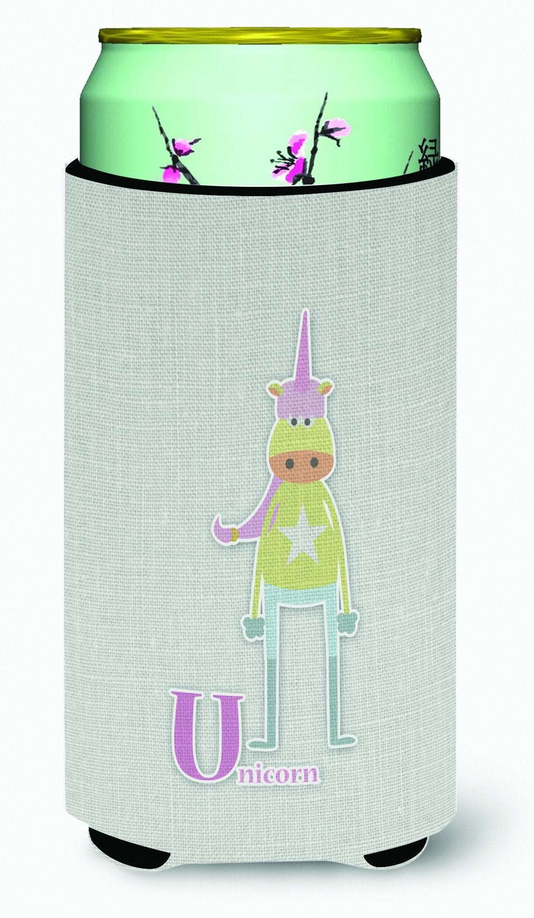 Alphabet U for Unicorn Tall Boy Beverage Insulator Hugger BB5746TBC by Caroline's Treasures