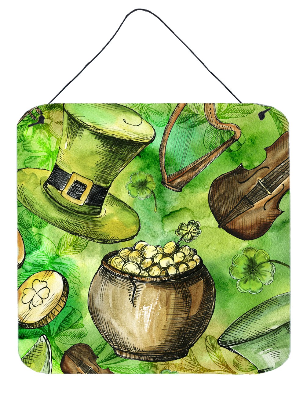 Luck of the Irish Wall or Door Hanging Prints by Caroline's Treasures