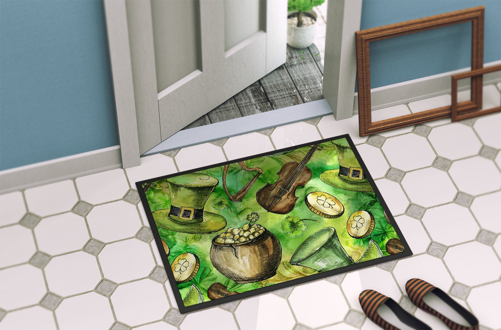 Luck of the Irish Indoor or Outdoor Mat 24x36 BB5755JMAT by Caroline's Treasures