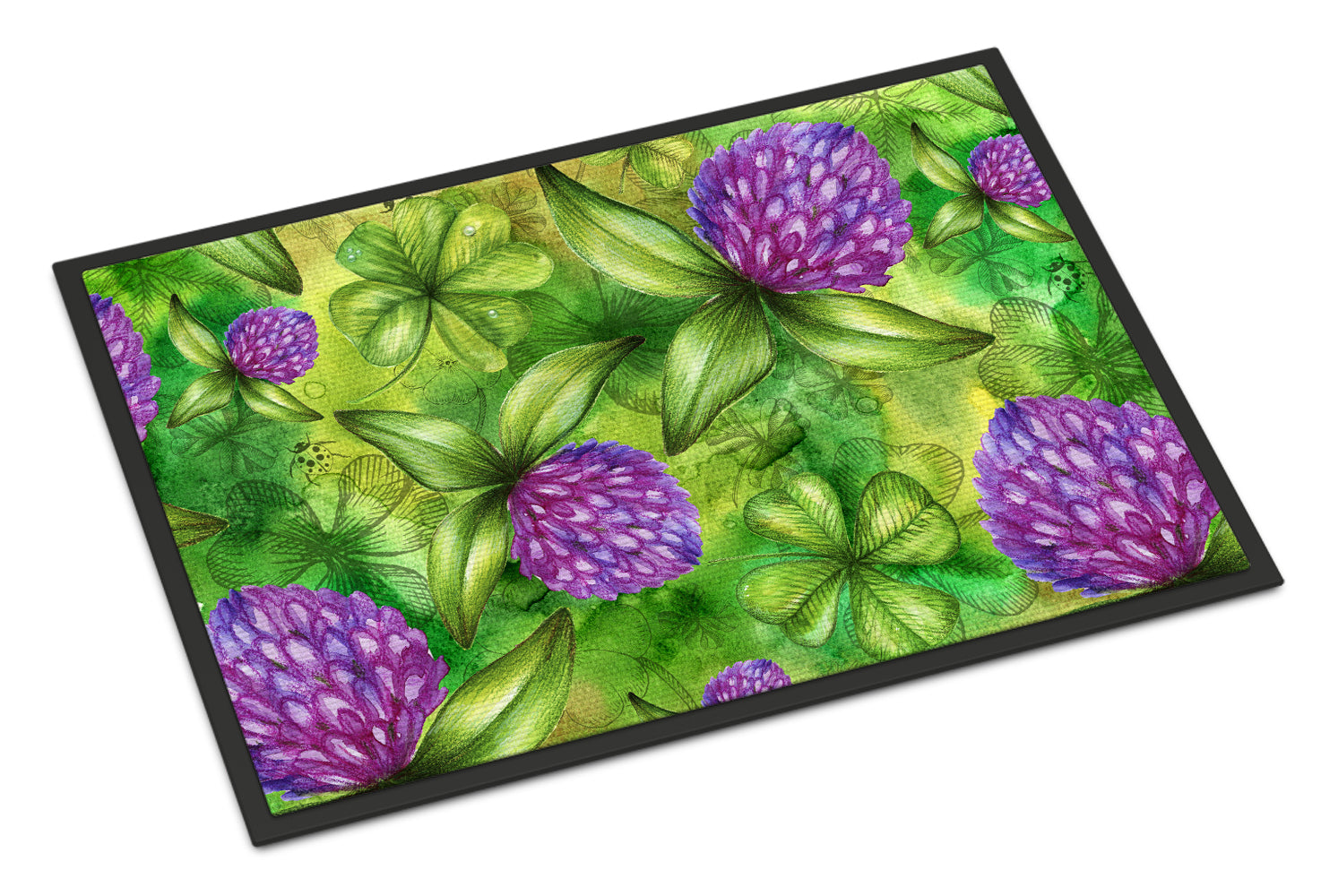 Shamrocks in Bloom Indoor or Outdoor Mat 18x27 BB5756MAT - the-store.com