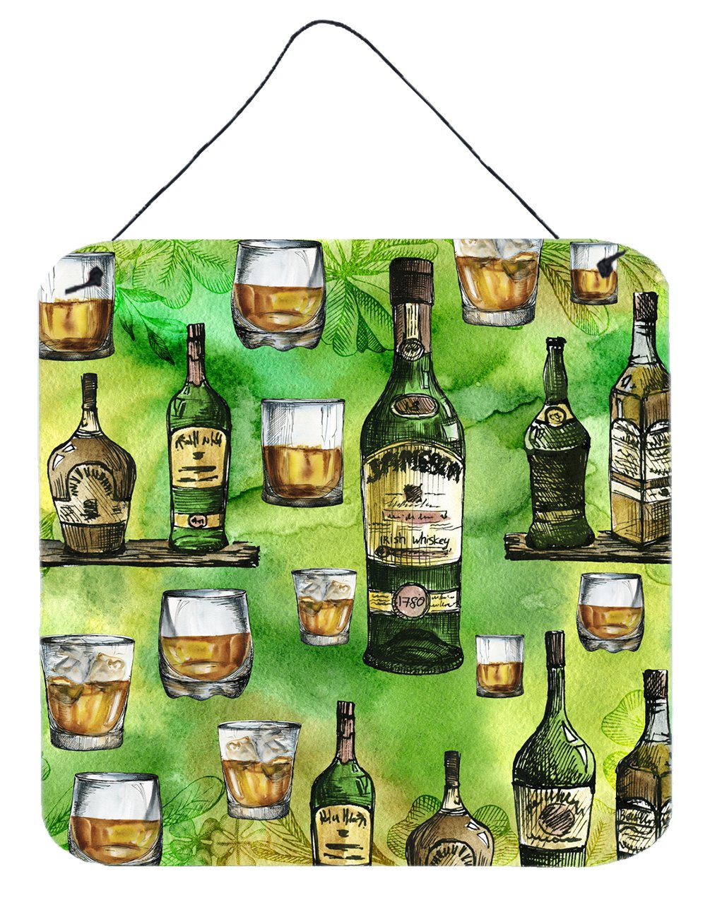 Irish Whiskey Wall or Door Hanging Prints BB5757DS66 by Caroline&#39;s Treasures