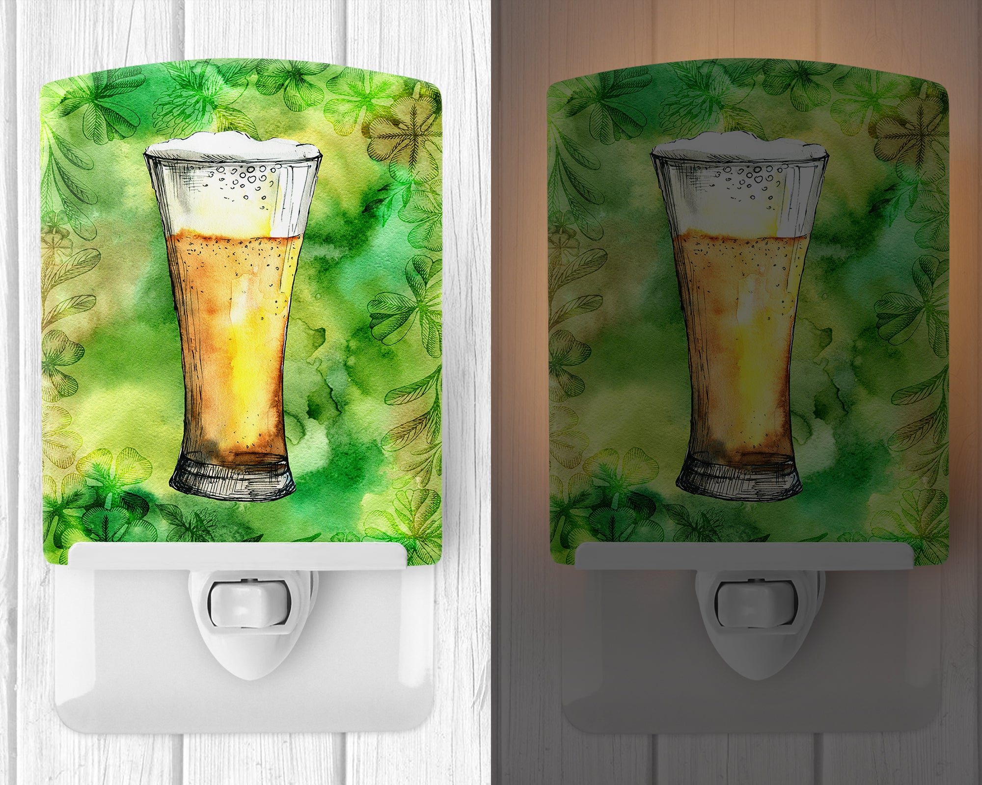 Irish Beer Tall Ceramic Night Light BB5759CNL - the-store.com