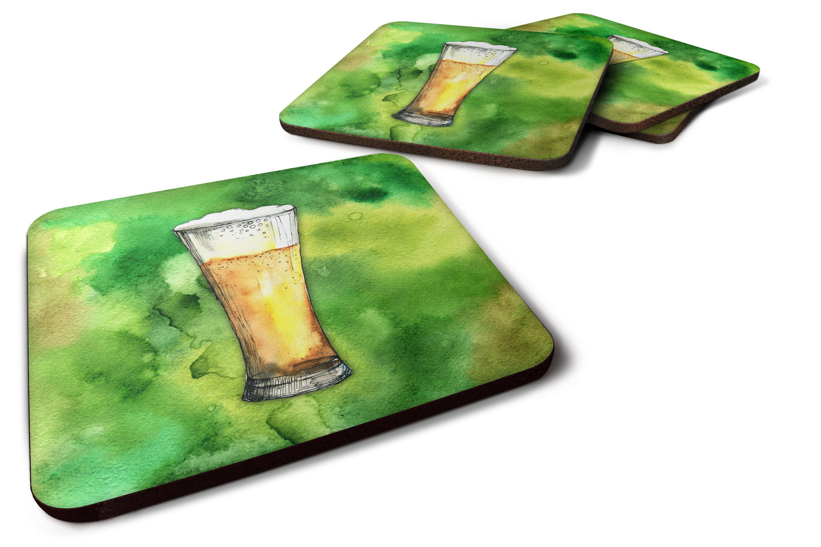 Irish Beer Tall Foam Coaster Set of 4 BB5759FC - the-store.com