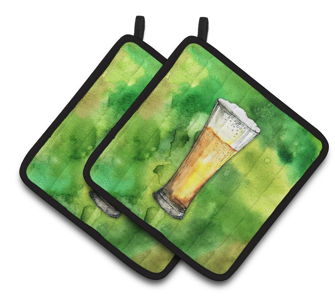 Irish Beer Tall Pair of Pot Holders BB5759PTHD by Caroline's Treasures