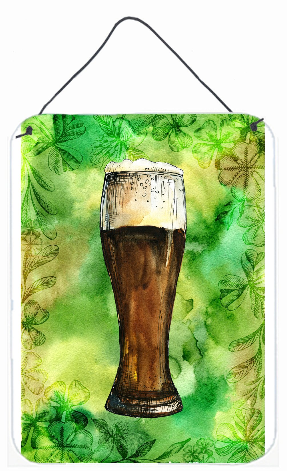 Irish Beer Dark Wall or Door Hanging Prints BB5760DS1216 by Caroline's Treasures