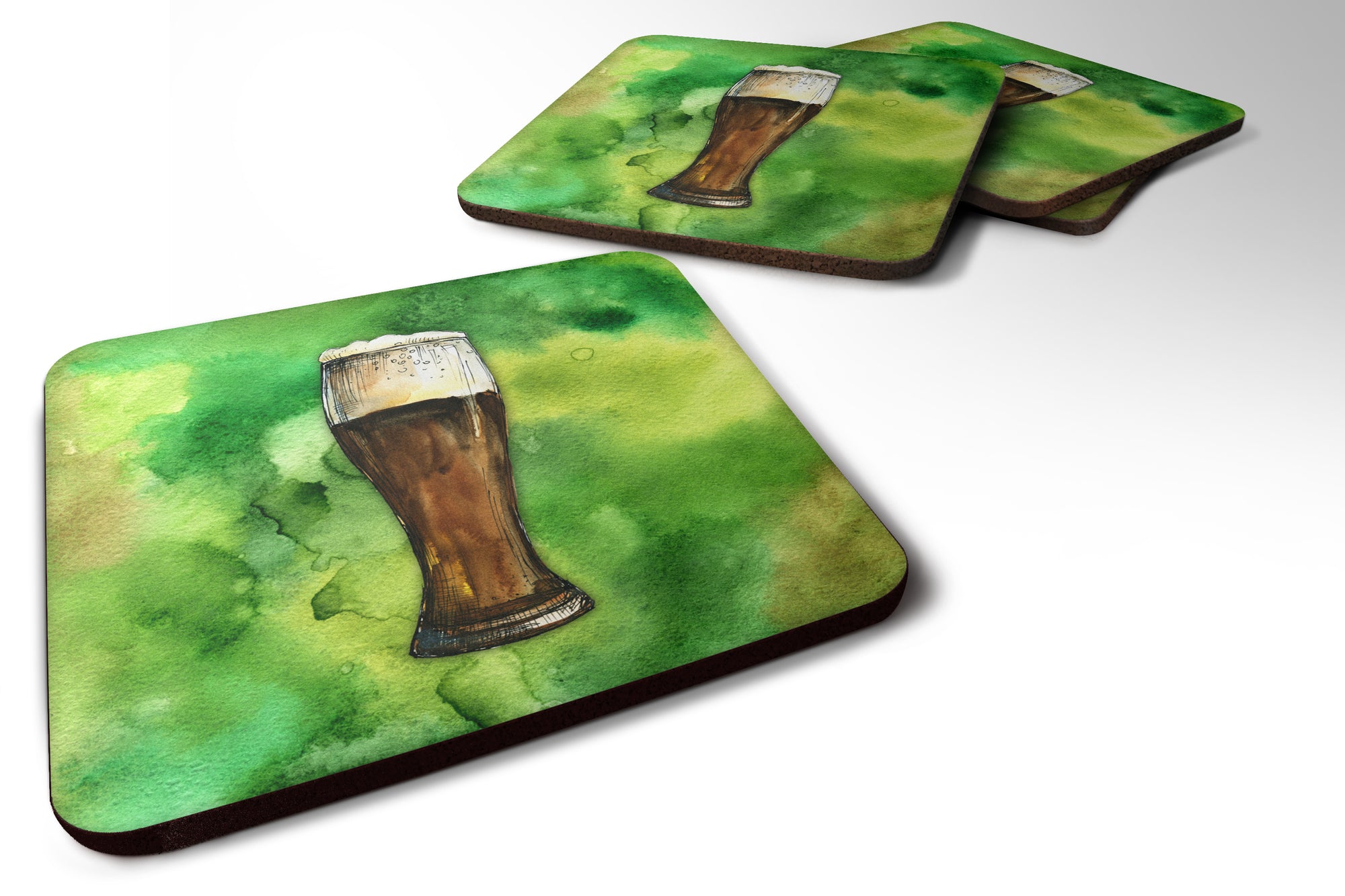 Irish Beer Dark Foam Coaster Set of 4 BB5760FC - the-store.com